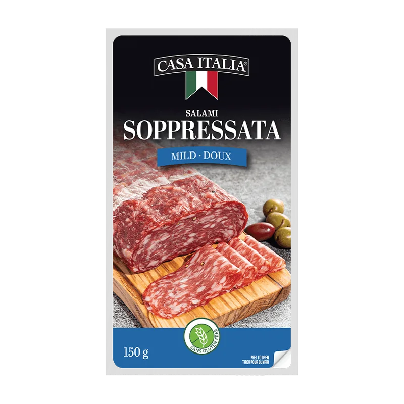Casa Italia Salami Soppressata Mild Sliced package