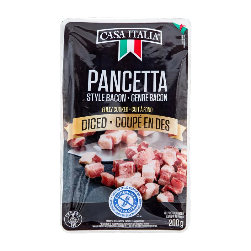 Casa Italia Pancetta Diced package