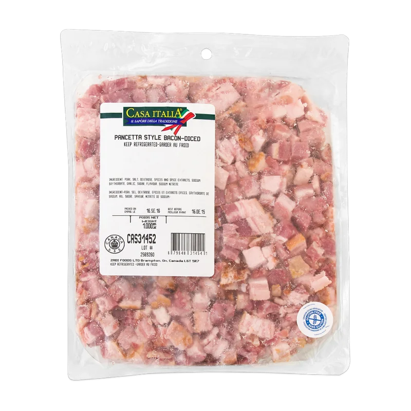 Casa Italia Pancetta Diced Bulk package